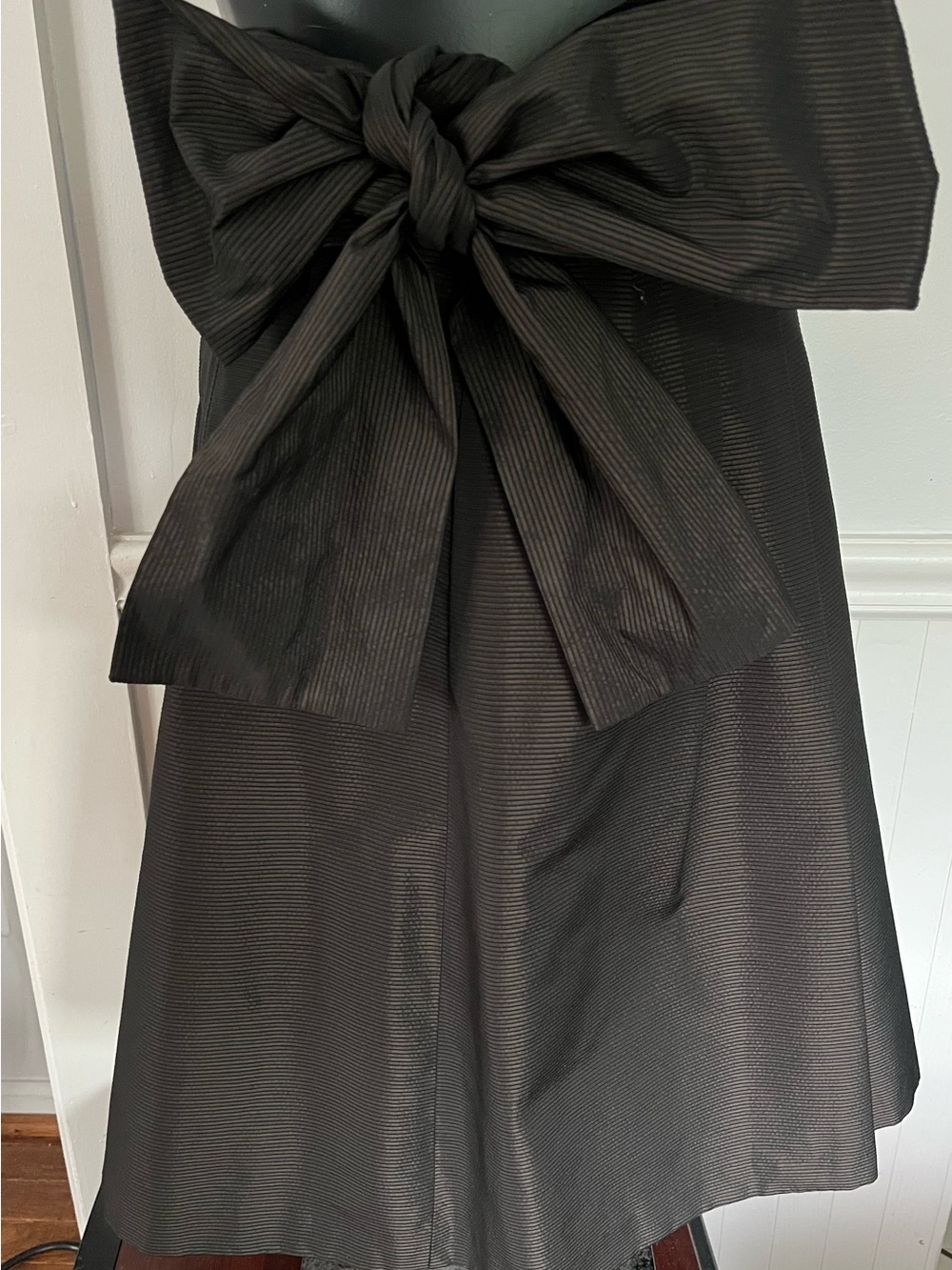 Worth Brown A-Line Skirt with Bow Waist